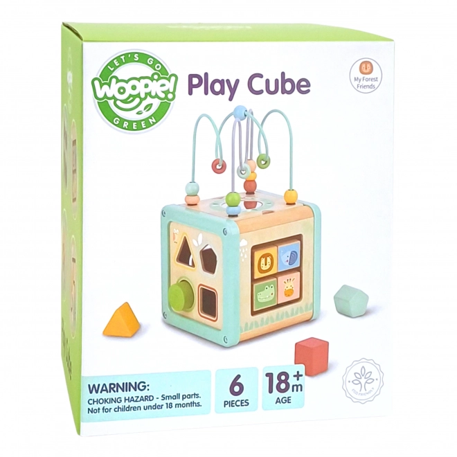 Cube multifonction en bois WOOPIE GREEN
