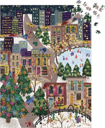 Scène urbaine festive riche en détails