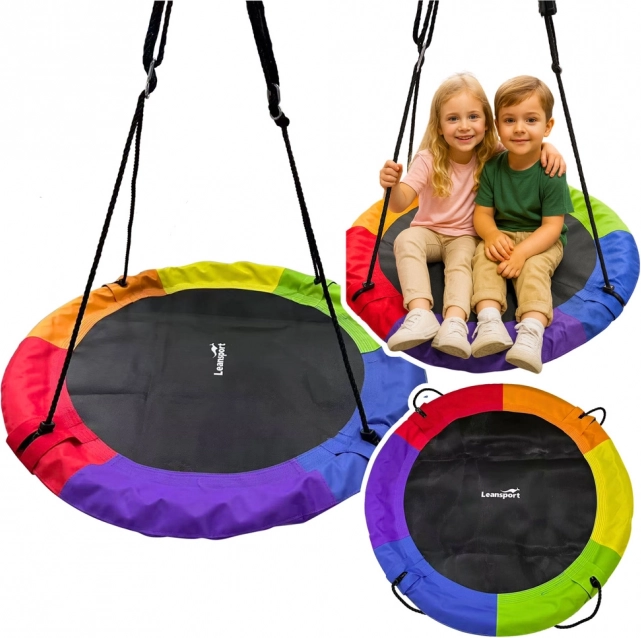 Balançoire de jardin colorée pour enfants Nid de Cigogne 100 cm