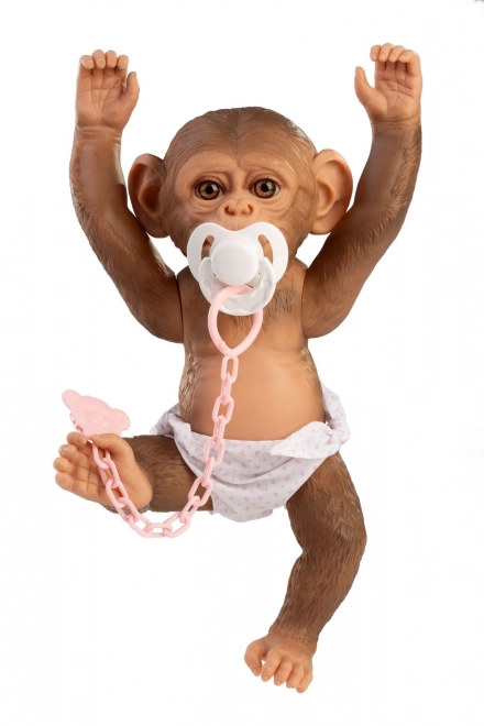 Guca 992 REBORN OPIČKA - bébé singe réaliste avec corps tout en vinyle - 32 cm