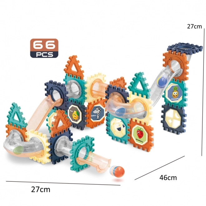Piste à billes magnétique 66 pcs