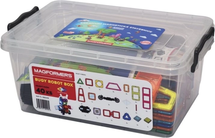Jeu de construction magnétique Magformers Buggy Robot Box 40 pièces