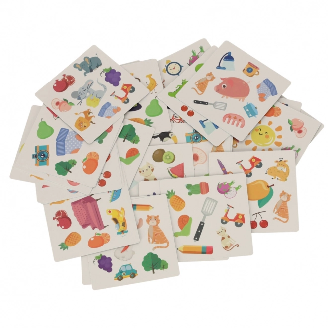 Jeu de cartes Trouver la paire avec 54 cartes et une cloche