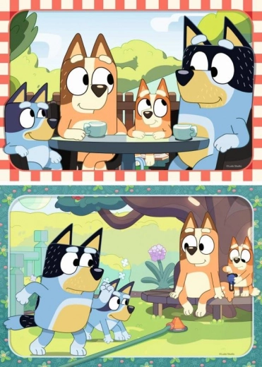 Puzzle à assembler Bluey au pique-nique 2x12