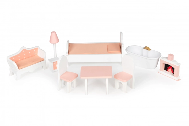 Grande maison de poupées avec mobilier ECOTOYS