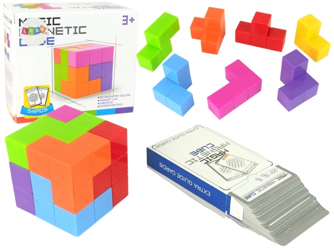 Cube magique magnétique avec 7 pièces
