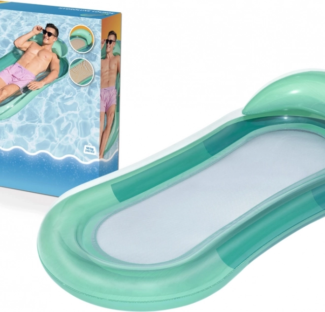 Matelas gonflable rouge avec fond en filet