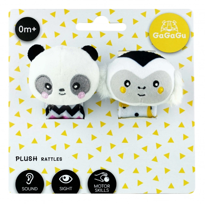 Hochets de poignet GaGaGu Singe et Panda