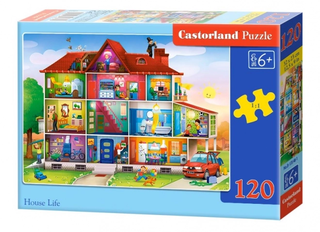 Puzzle 120 pièces House Life