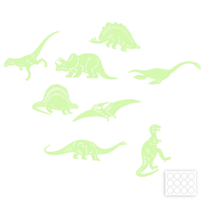 Formes de dinosaures - brillent dans le noir