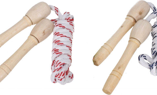 Corde à sauter en bois 2,2 m