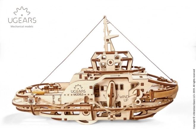 Ugears puzzle 3D - Remorqueur 169 pièces