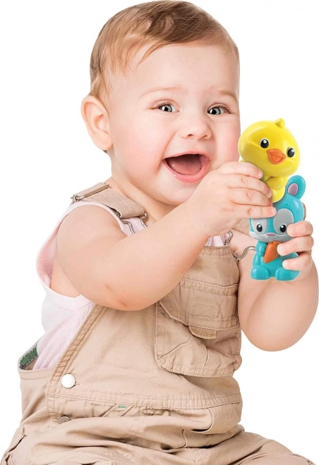 CLEMENTONI BABY Ensemble de jeu interactif train à la ferme avec sons