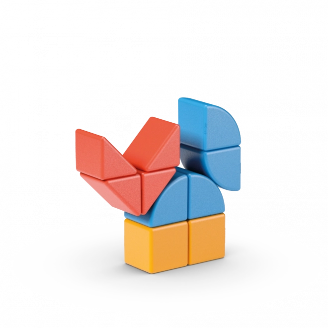 Blocs&Cartes Geomag Magicube 16 pièces
