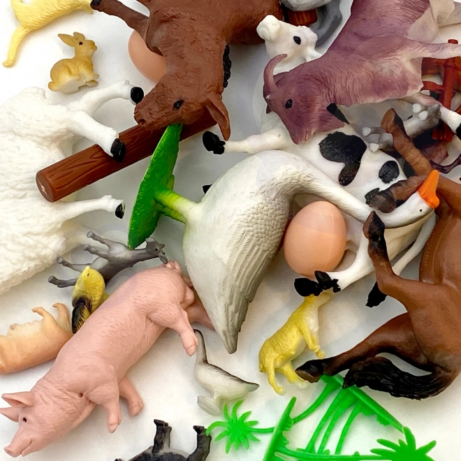 Woopie set de figurines animaux de la ferme 34 pcs