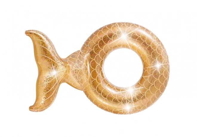 Boule gonflable en forme de nageoire avec paillettes