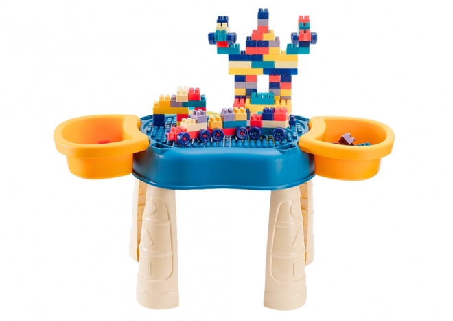 Table multifonctionnelle 4 en 1 bleue