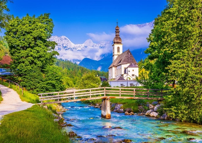 Puzzle Église de Ramsau, Allemagne 1000 pièces