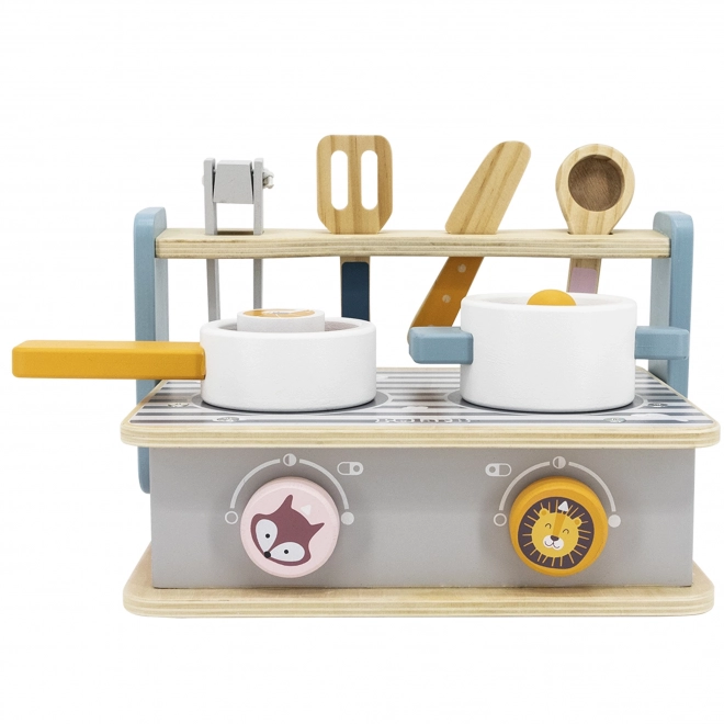 Cuisinière et grill en bois