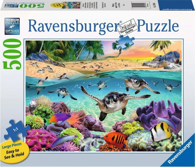 RAVENSBURGER Puzzle tortues XXL 500 pièces