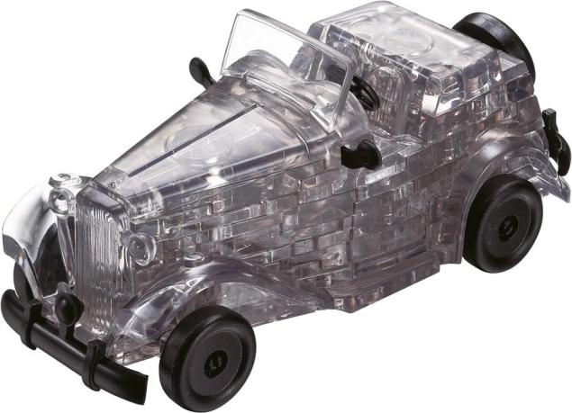 HCM KINZEL puzzle 3D en cristal voiture de collection, gris, 53 pièces