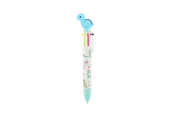 Stylo six couleurs avec motif dinosaure