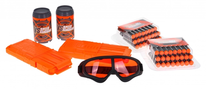 Grand fusil pour enfants 8+ Accessoires + 48 munitions souples Pistolet de jeu Pionnier rapide