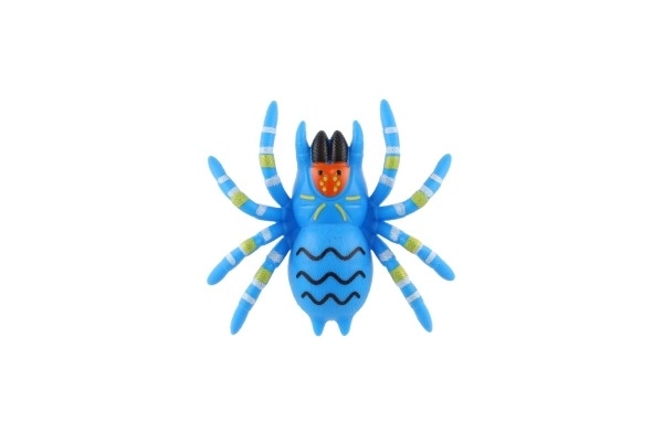 Araignée grimpante en plastique sur verre 8cm 3 couleurs sur carte