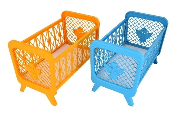 Lit en plastique pour poupées sans parure