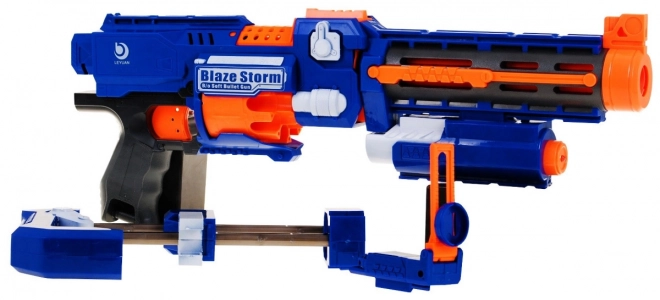 Pistolet 2 en 1 pour enfants 8+ Blaze Storm 20 longues cartouches en mousse + viseur laser + flacon