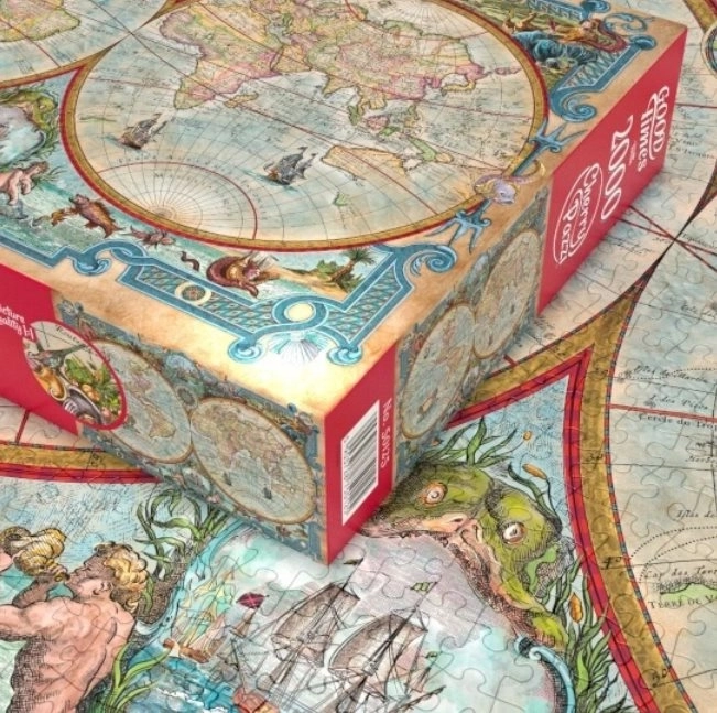 Puzzle Carte du monde des Grandes Découvertes 2000 pièces