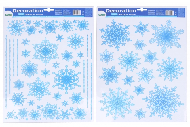 Décoration de fenêtre flocons de Noël