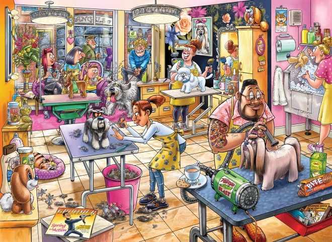 Puzzle Wasgij Mystère 23: Salon Canin 1000 pièces