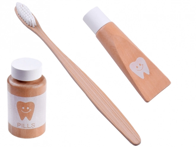 Ensemble en bois d'accessoires PETIT DENTISTE ZA4718