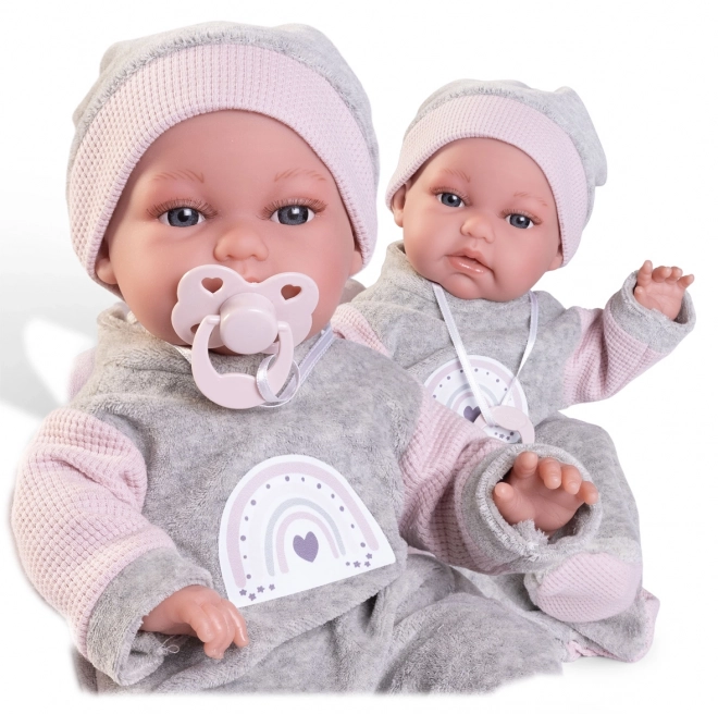 Antonio Juan 70363 TONETA - poupée réaliste bébé avec fonction de mouvement spéciale et corps en tissu doux - 34 cm