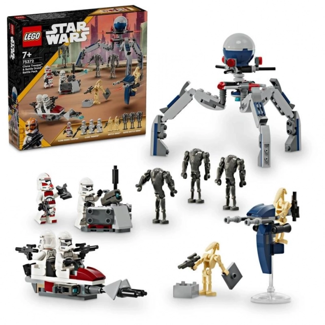 LEGO4 Star Wars2 75372 Pack de bataille du soldat clone et droïde de combat