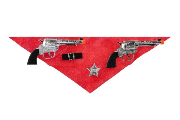 Ensemble de revolvers de cow-boy avec étui et accessoires
