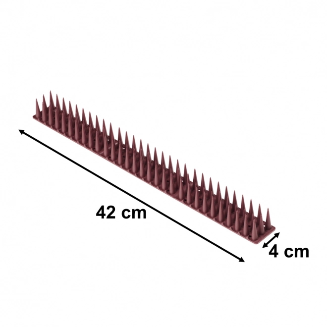 Pointes dissuasives pour pigeons marron 8 pièces 43 cm