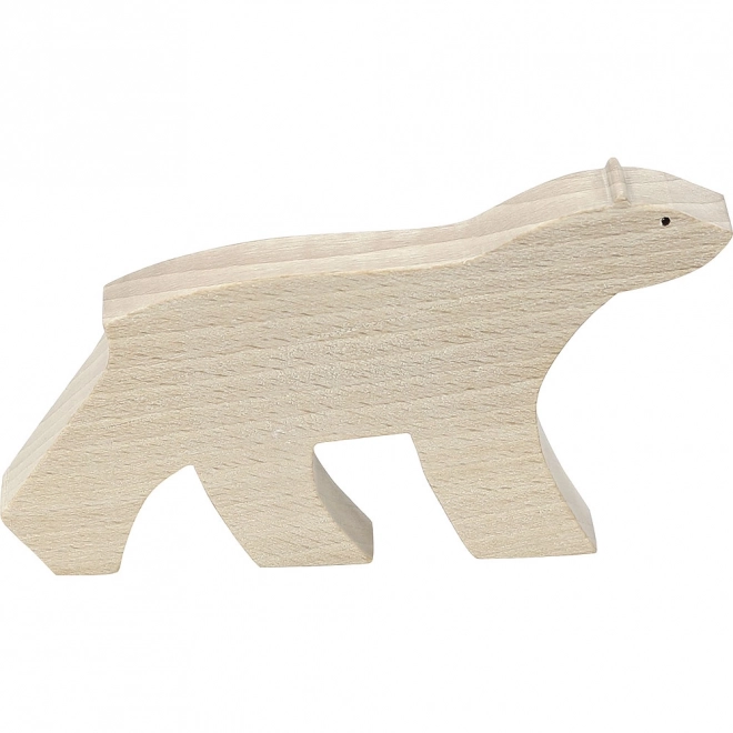 Figurine en bois d'ours polaire Vilac