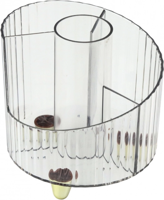 Organisateur pour fournitures de bureau transparent blanc