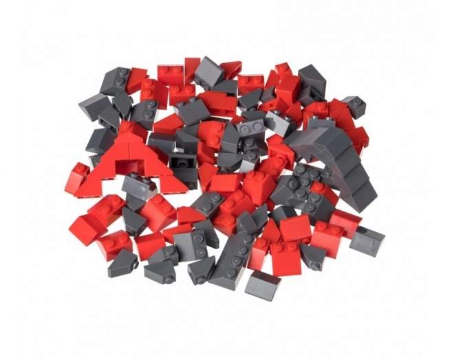 Ensemble créatif pour toitures rouges et gris foncé
