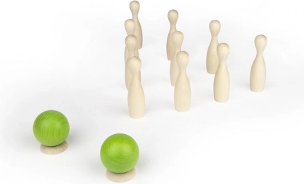 Mini-bowling en bois d’érable MILANIWOOD