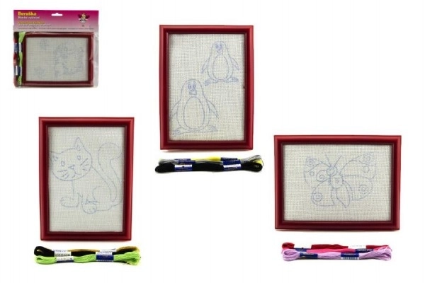 Broderie pour enfants avec cadre
