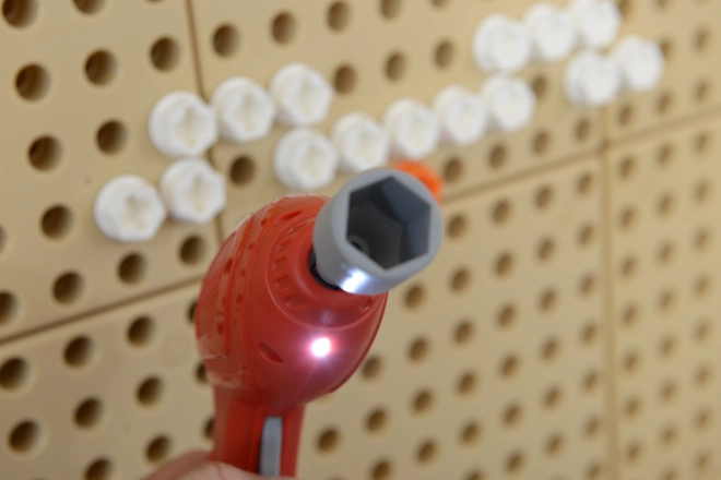 Masterkidz ensemble d’outils avec perceuse et 8 éléments pour tableau scientifique-créatif STEM