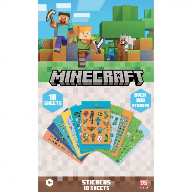 Ensemble d'autocollants Minecraft 800 pcs