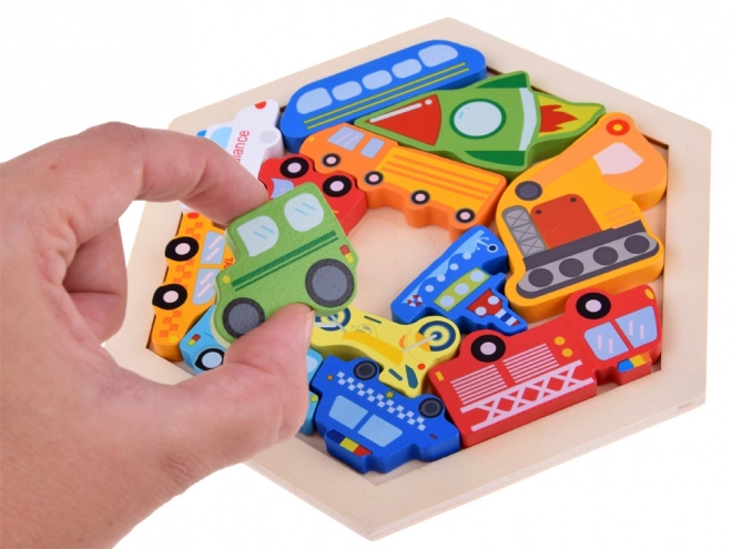 Puzzle en bois Véhicules