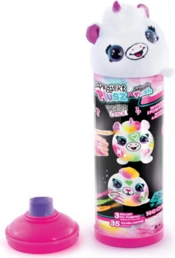 Ensemble de projet en peluche - lot de 2 - NEON - Peluches avec accessoires en tube