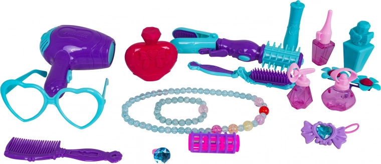 Riche ensemble d’accessoires de coiffure et de beauté