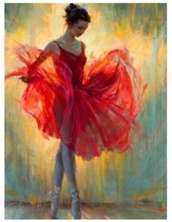 Mosaïque en diamant - Danseuse
