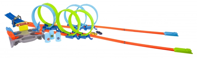 Circuit de course pour deux voitures